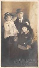 Pittsburgh Pennsylvania c1910 RPPC Real Photo Postcard Father Daughters picture