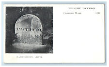 c1900s Hawthorne Grave Wright Tavern Concord Massachusetts MA PMC Postcard picture