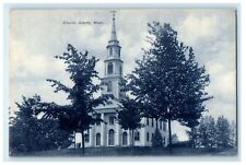 1908 Church Standing in, Granby, Massachusetts MA Antique Postcard picture