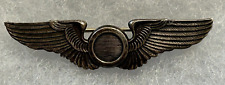 USAAF WW2 Observer Pilot Wings 2 inch Sterling Balfour Pinback picture