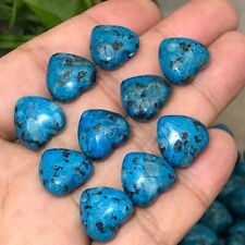 10pcs Natural  Blue howlite  Mini loving heart quartz crystal  Reiki heal gem picture