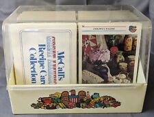 Vintage 1970’s McCall's Great American Recipe Card Box w/Cards Granny Core Retro picture