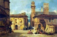 Dream-art Oil painting Scene-in-Algiers-William-James-Muller-Oil-Painting cottag picture