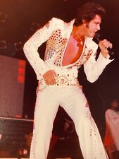 J2 Photo Handsome Elvis Impersonator Lookalike 1980's Bare Chest Singing Sexy picture
