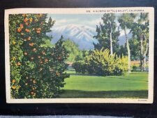 Vintage Postcard 1937 Glimpse of Old Baldy, Mount Saint Antonio California (CA) picture