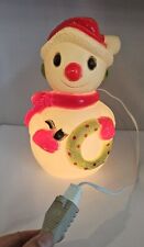 Vintage Union Blow Mold Frosty The Snowman Red White Christmas Works picture