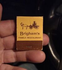 Vintage Brigham's Family Restaurant Collectible Advertising Matchbook NOS picture