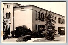 RPPC Woodland California High School 1950 Real Photo Postcard N658 picture