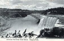 RPPC Niagara Falls American Fall From Goat Island Real Photo Postcard picture