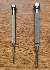 (2) Vintage L.S. Starrett Pocket Scribes w/Removable Points Machinist Tools USA picture