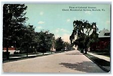 c1950's View of Colonial Avenue, Ghent, Residential Section Norfolk VA Postcard picture
