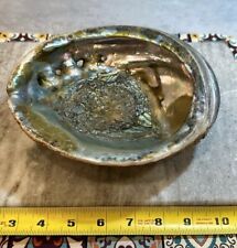 Vintage Huge Red Real Natural Abalone Haliotis Rufescens Shell 7 1/2”x 6 1/2” picture