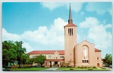 Postcard Trinity Lutheran Church & School, Houston Texas Unposted picture