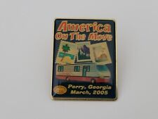 America On The Move Gold Tone pin Lapel Perry, Georgia Union Made USA March 2005 picture