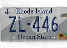 RHODE ISLAND passenger 2011 license plate 