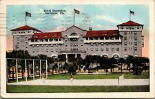 Vtg Seabreeze Florida FL Hotel Claredon Tennis Courts 1920s Postcard picture