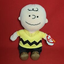 Peanuts Charlie Brown Plush Doll Stuffed Soft TY Beanie Baby Toy picture