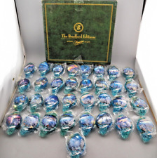 33 Bradford Editions Above & Below Dolphins Christian Riese Lassen Ornaments EUC picture