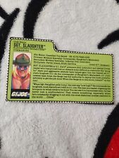 Vintage GI Joe Trading File Card 1989 Sgt Slaughter V4 picture