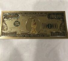 Santa muerte -Gold  Color- Holy Death million dollar bill - Money - Protection picture
