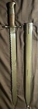 Rare Swiss 1914 Sawback Parade Bayonet With Chrome Scabbard picture