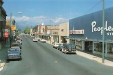 Postcard MI Manistique Street View Stores Cars Bar Van Schoolcraft County 6x4 picture