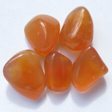 CARNELIAN 5pc LOT Crystal Healing Polished Natural Orange Gemstone Tumbled  picture