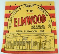 1930's-50's The Elmwood Roller Rink, Philadelphia Label Vintage B3 picture