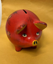 VINTAGE OUR OWN IMPORTS CHALKWARE PIGGY BANK picture