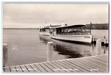 c1940's Pleasure Boats Louise Lake Geneva Wisconsin WI RPPC Photo Postcard picture