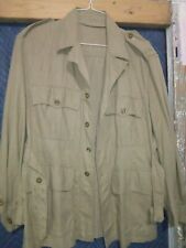 Vintage British Tan Bush Tropical Safari Uniform Jacket. Size  10 picture