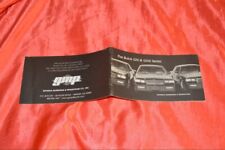1987 1986 GMP Diecast Turbo Buick GN Series Grand National T-Type GNX OEM Book picture