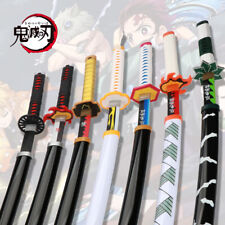 41'' Demon Slayer Katana Swords Tanjiro Zenitsu Cosplay Weapon Samurai Sword picture