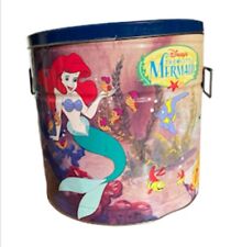 ~1990s~ Vintage  SCARCE ~ ARIEL / The Little Mermaid Popcorn Tin  GREAT GRAPHICS picture