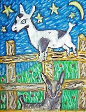 Nigerian Dwarf Dairy Goat - 5x7 Art Print - Wall Décor - Signed by Artist KSams  picture