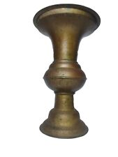 Vintage Heavy Brass Spittoon Indoor Planter Vase Antique Home Decor Vessel  picture