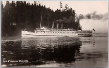 SS 'Princess Victoria' Ship Steamship Brockton Point Vancouver RPPC Postcard H63 picture