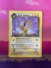 Pokemon Card Dark Jolteon Team Rocket 1st Edition Uncommon 38/82 Near Mint Cond picture