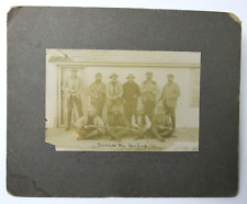 RARE 1890 Large Photograph of Douglas Wyoming Hunting Club Shotguns Pioneers Idd picture