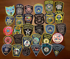 Lot Of 30 police patches * MA * State * Boston * County picture