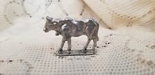 VINTAGE METZKE PEWTER COW OXEN NATIVITY CHRISTMAS FIGURE FIGURINE  picture
