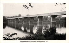 Susquehanna River Bridge, Montgomery, Pennsylvania, Susquehanna River, Postcard picture