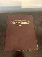 Vintage 1997  Keystone Giant Print King James Red Letter Holy Bible Burgundy picture