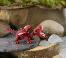 Miniature Cranky Dragon Figurine in Red  ~ Fairytale Fairy Garden Accessories picture