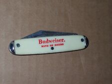 vintage Budweiser King of Beers 2 blade pocketknife made in the U.S.A. picture