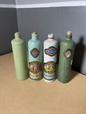 Lot of 4 Vintage Beameister German Stoneware May-Wine Bottle Empty picture