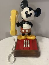 Vintage 1976 The Mickey Mouse Phone Push Button Landline Telephone CLEAN WORKING picture