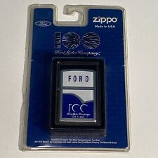 Ford Motor Company - 100 Year Anniversary- Zippo Lighter (Factory Sealed) picture