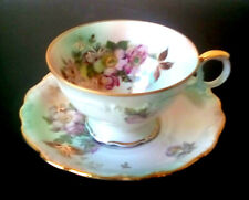 ANTIQUE  VICTORIAN tea cup  & Saucer  Schumann Arzberg Wild Rose   picture