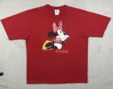 Vintage Disneyland Resort Minnie Mouse Red T-Shirt Size XL Flaw picture